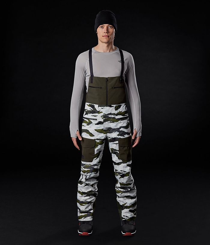 Pantalon Nieve The North Face Hombre A-Cad Futurelight™ Bib - Colombia CEIPNV835 - Verde/Camuflaje